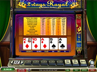 Video Poker 2 Ways Royal